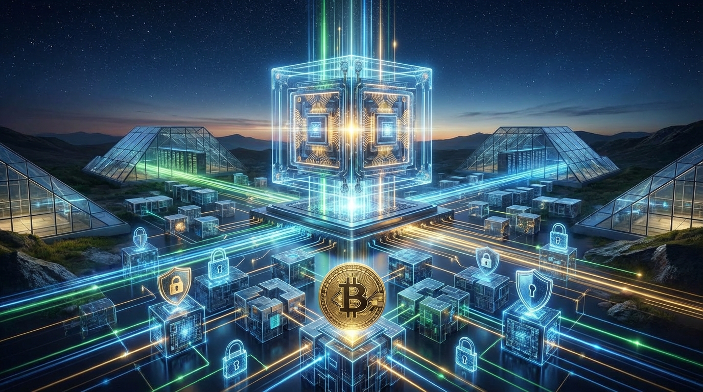 ภาพแสดง Quantum Computing พยายามถอดรหัส Bitcoin
