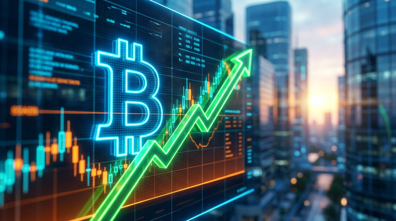 กราฟราคา Bitcoin แสดงการฟื้นตัว