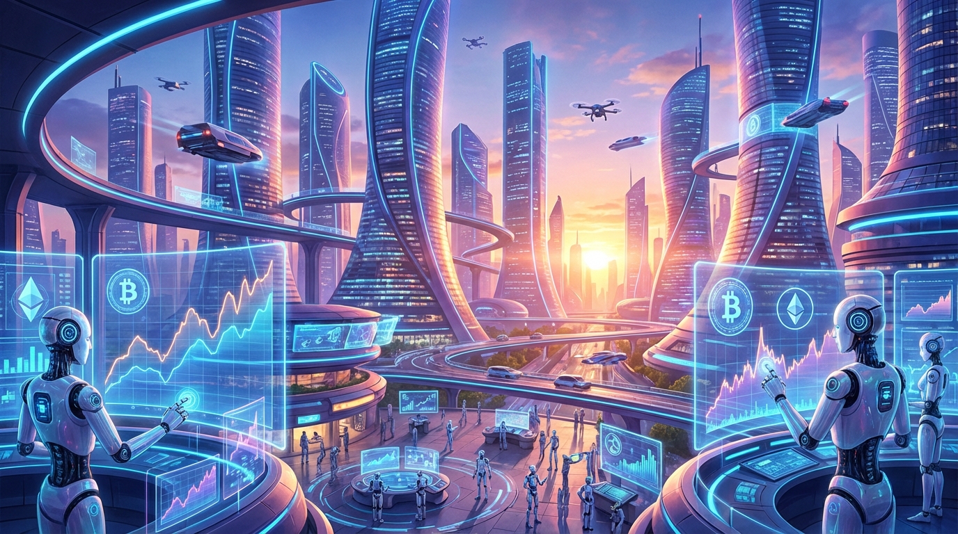 AI เทรดคริปโตในเมืองอนาคต
