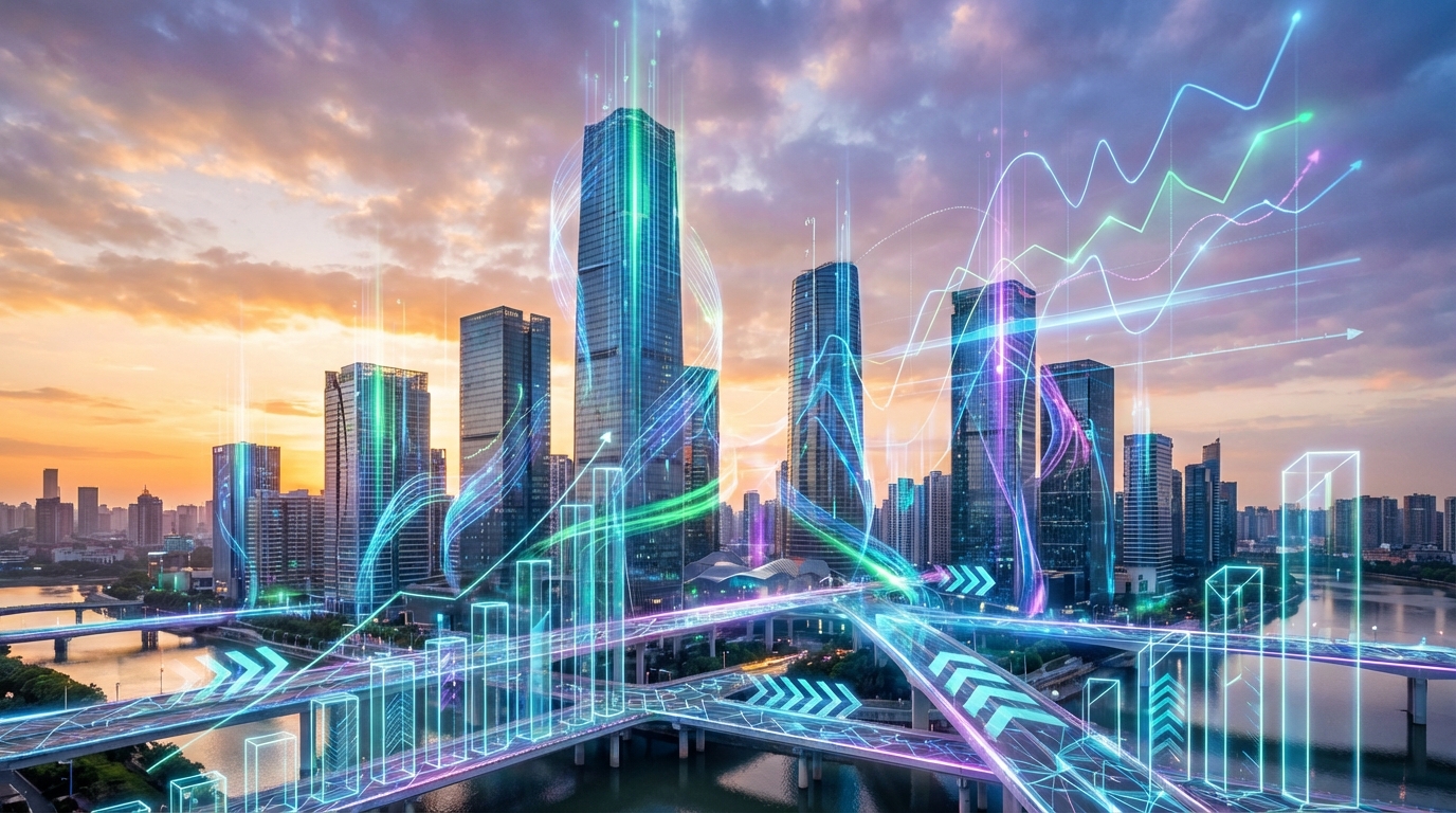 ภาพกราฟแสดงการเติบโตของตลาดพยากรณ์