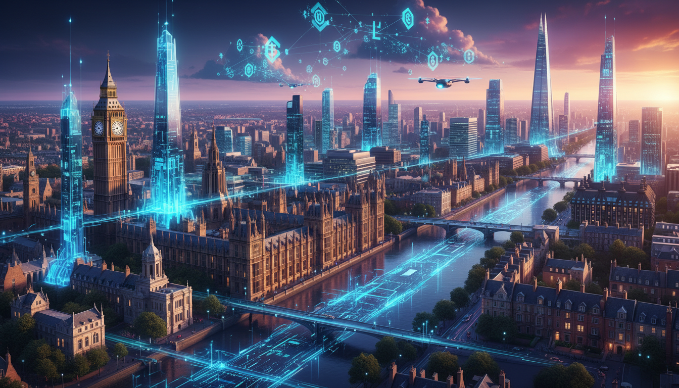 ภาพแสดงอนาคตของดิจิทัลดอลลาร์ในสหราชอาณาจักร
