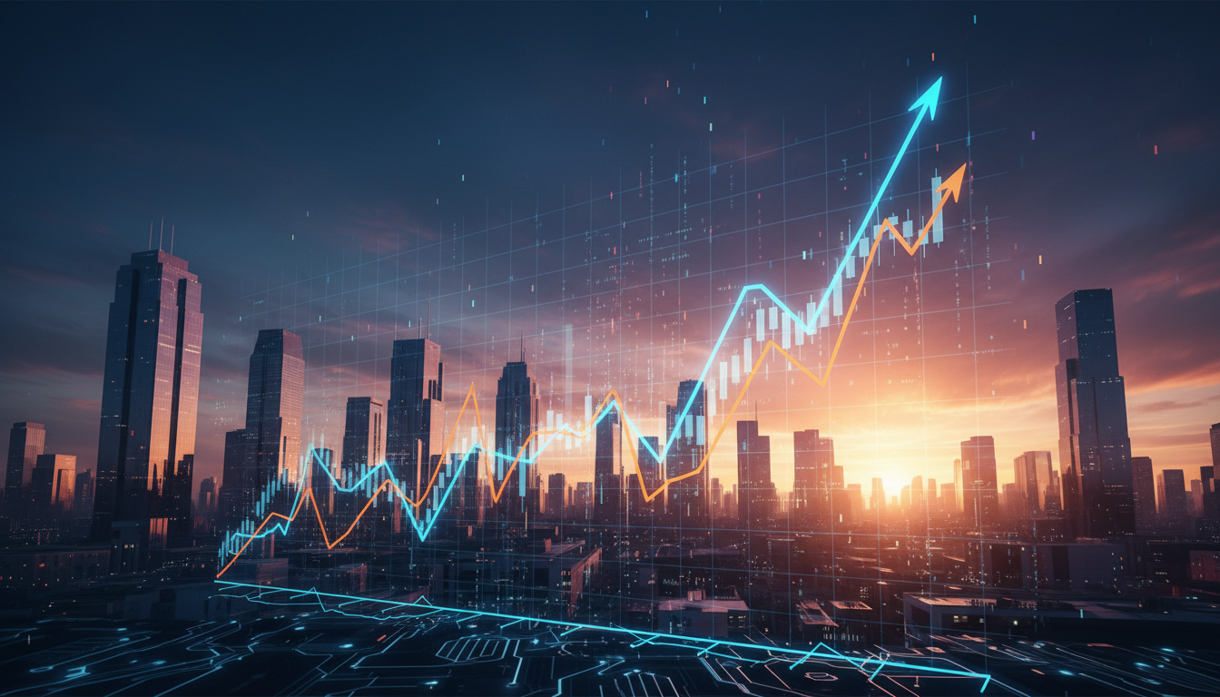 กราฟราคา Bitcoin และหุ้น MicroStrategy แสดงแรงกดดันขาขึ้นจาก Bitcoin Proxy