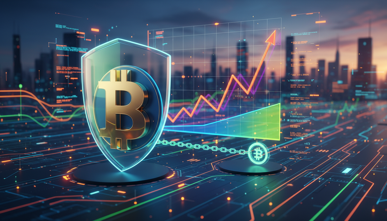 กราฟแสดงการป้องกันความเสี่ยงขาลงใน Bitcoin ETF
