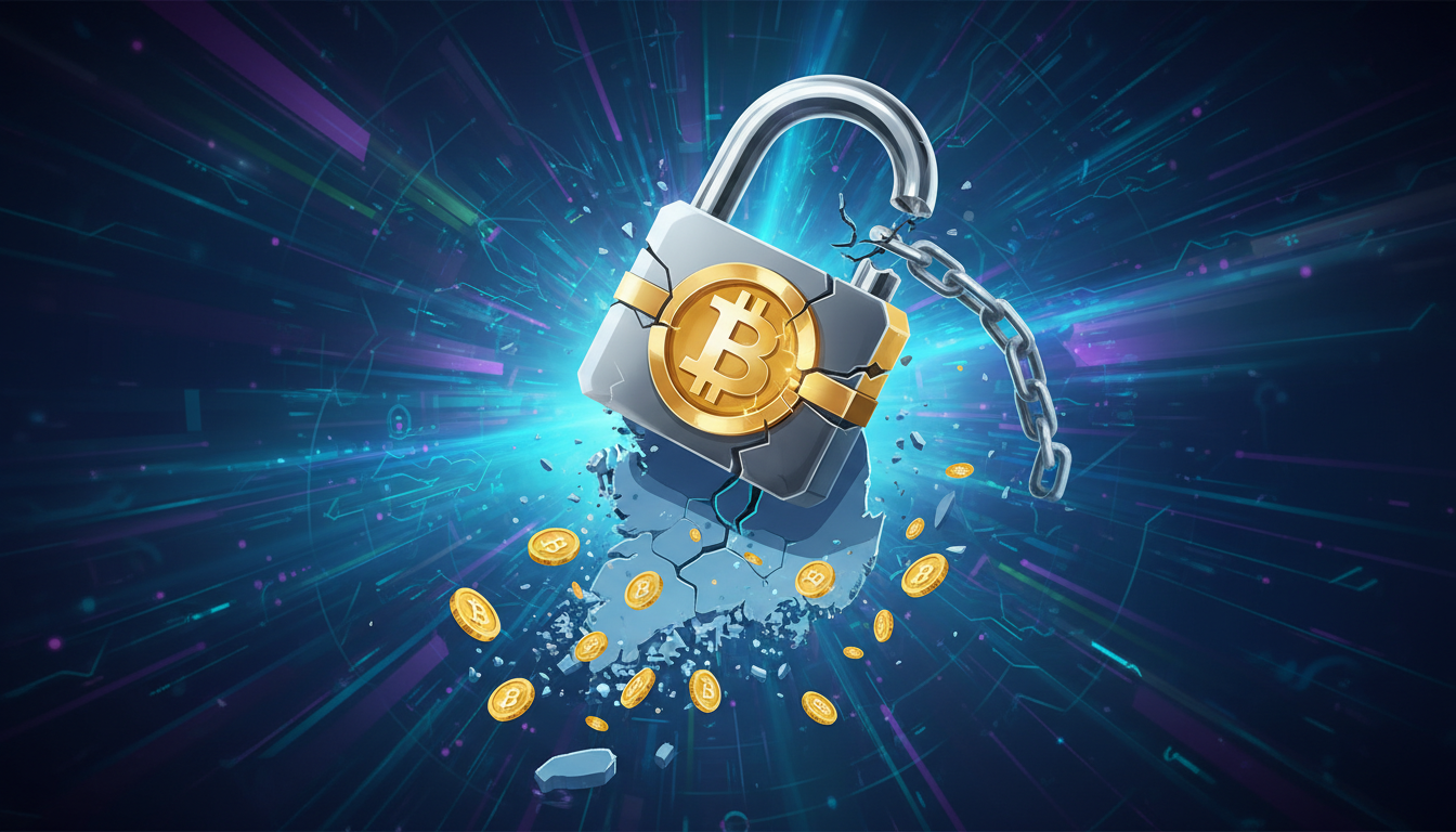 Bitcoin ในแม่กุญแจ สื่อถึงความปลอดภัยของ Bitcoin และข่าวตำรวจเกาหลีใต้ทำ Bitcoin หาย