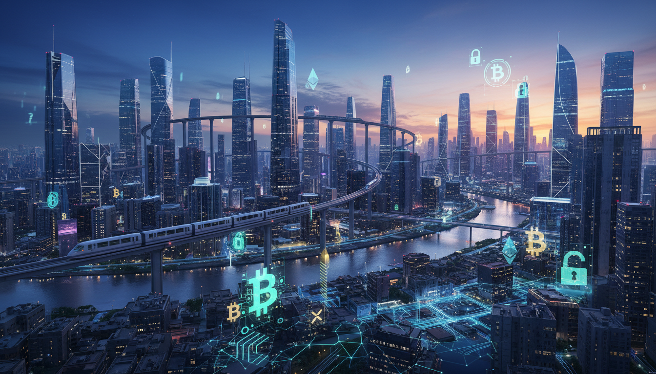 ภาพแสดงเทคโนโลยี Blockchain และนวัตกรรมทางการเงิน