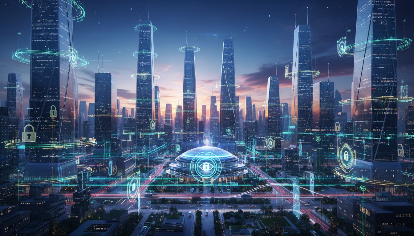 ภาพแสดงเครือข่าย privacy สำหรับธนาคารที่ปลอดภัยและทันสมัย