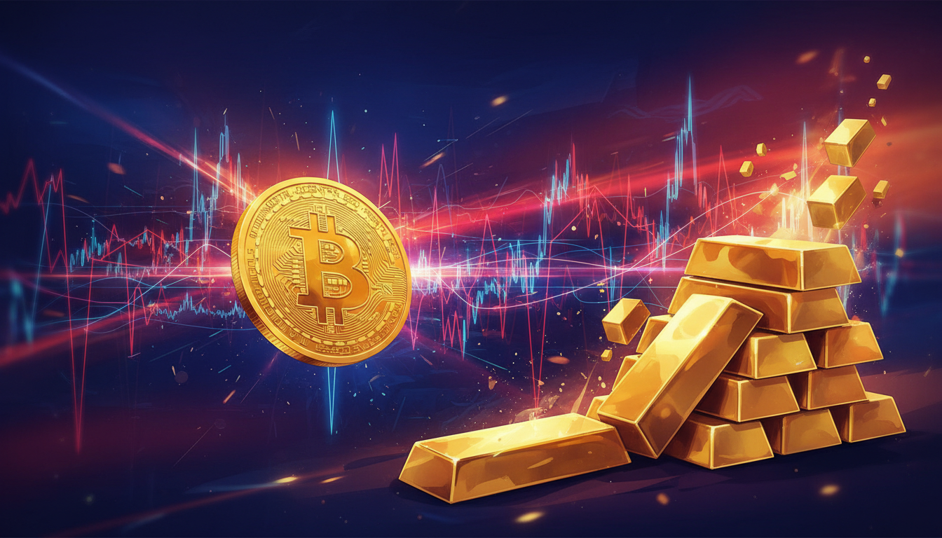 Bitcoin ร่วง หุ้นร่วง ทองคำพุ่ง ปัจจัยเสี่ยงเศรษฐกิจกดดัน