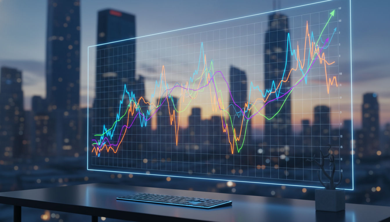 กราฟแสดงความผันผวนของราคา Bitcoin และ Altcoins