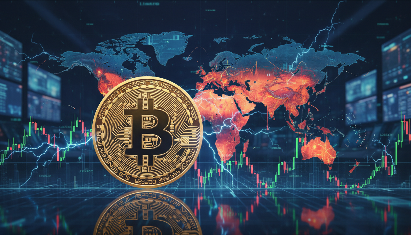 Bitcoin ร่วง นักลงทุนเทขายสินทรัพย์เสี่ยง เหตุความตึงเครียดระหว่างประเทศ