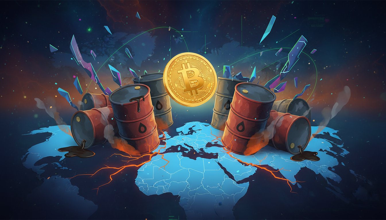 Bitcoin ร่วง ราคาน้ำมันพุ่งสูงขึ้นจากความขัดแย้งระหว่างประเทศ