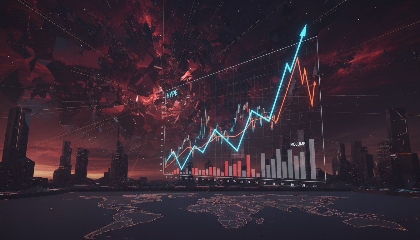 กราฟราคา HYPE และ JUP พุ่งขึ้นท่ามกลางสถานการณ์ตึงเครียด