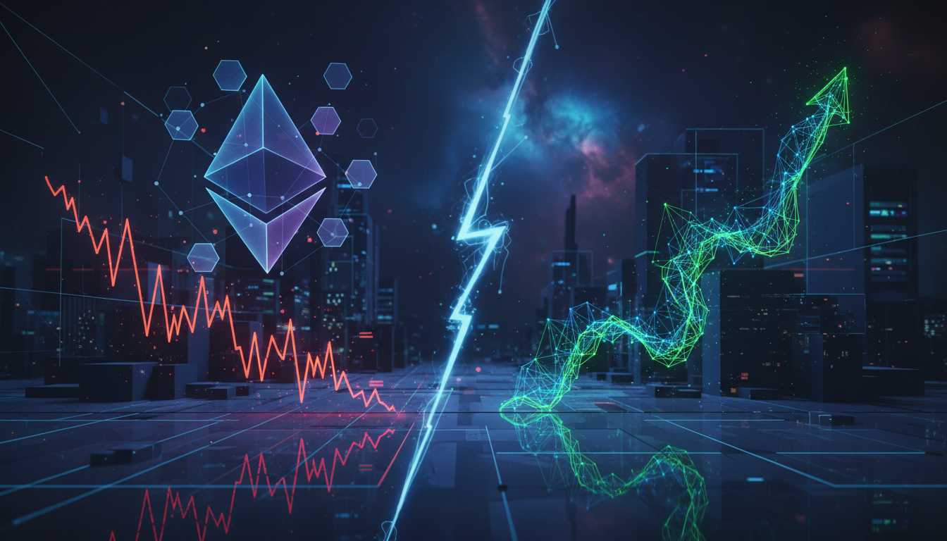 ราคา Ethereum ดิ่งลง สวนทางสถิติการใช้งานเครือข่ายที่เพิ่มขึ้น