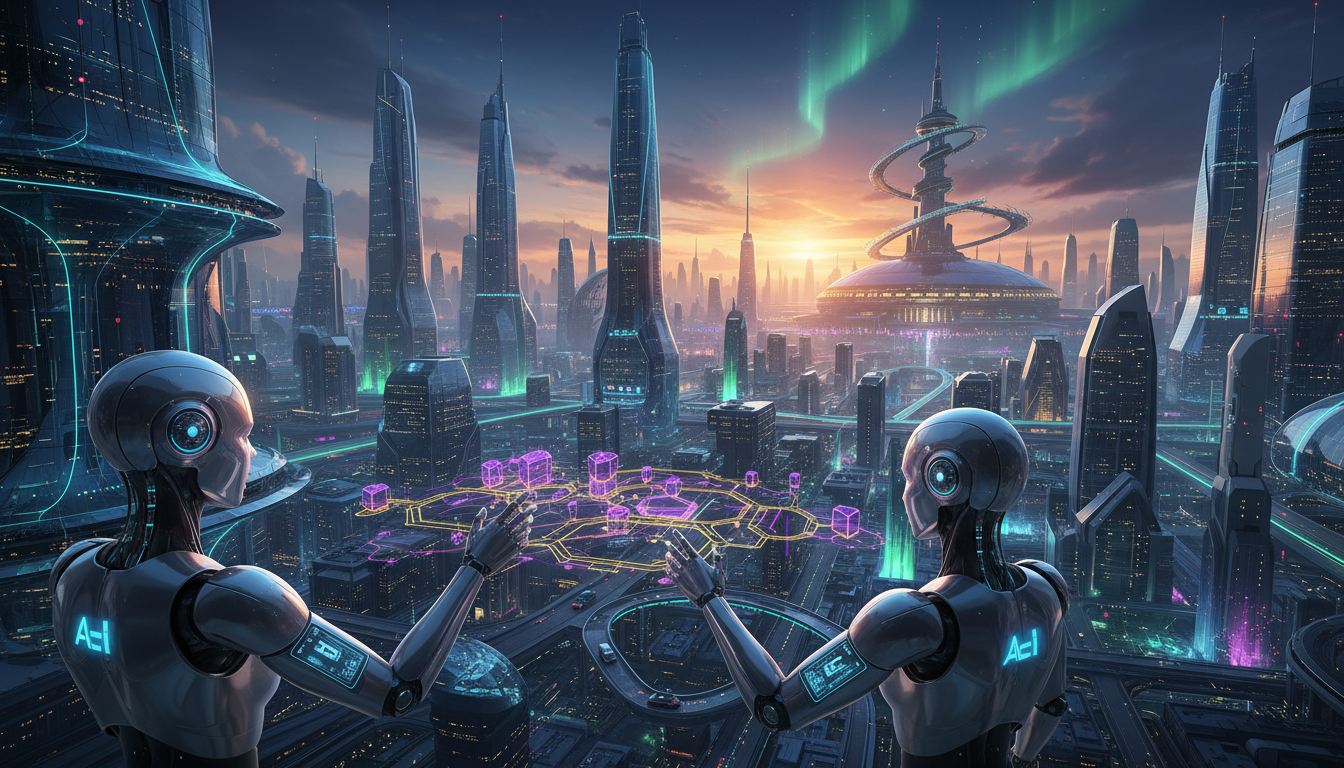 AI Agents ทำงานร่วมกับ Blockchain ในเมืองอนาคต