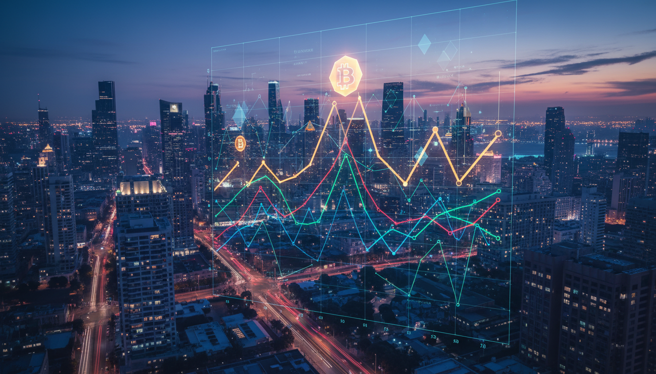 กราฟราคา Bitcoin และ Altcoins ในตลาดคริปโต