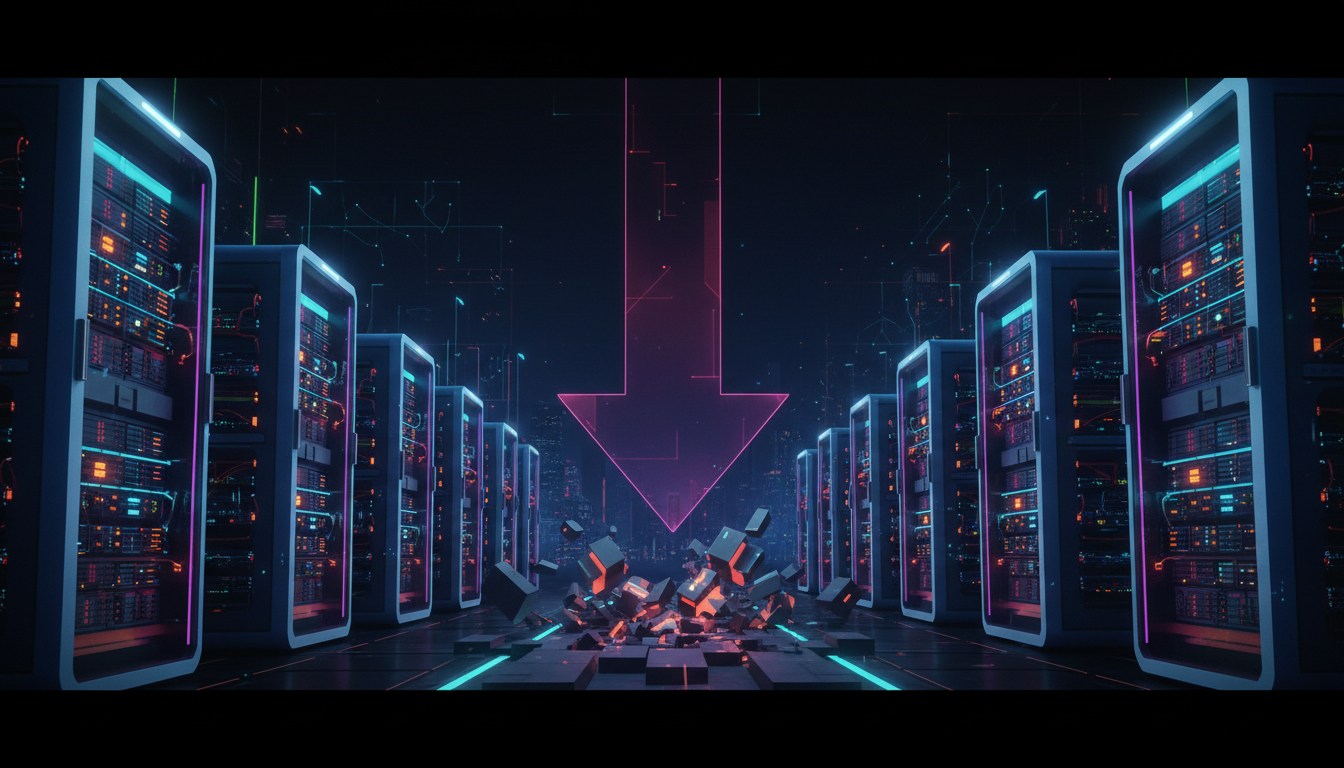 ภาพเหมืองขุด Bitcoin ราคา Bitcoin ร่วง