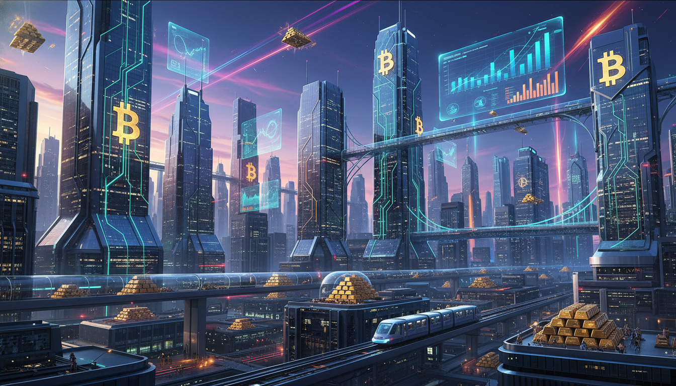 Bitcoin เหนือกว่าทองคำ? ภาพแสดงกราฟ Bitcoin และทองคำ