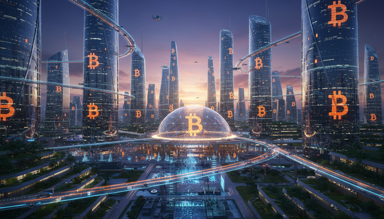 Bitcoin พุ่งทะยานสู่เมืองดิจิทัลแห่งอนาคต