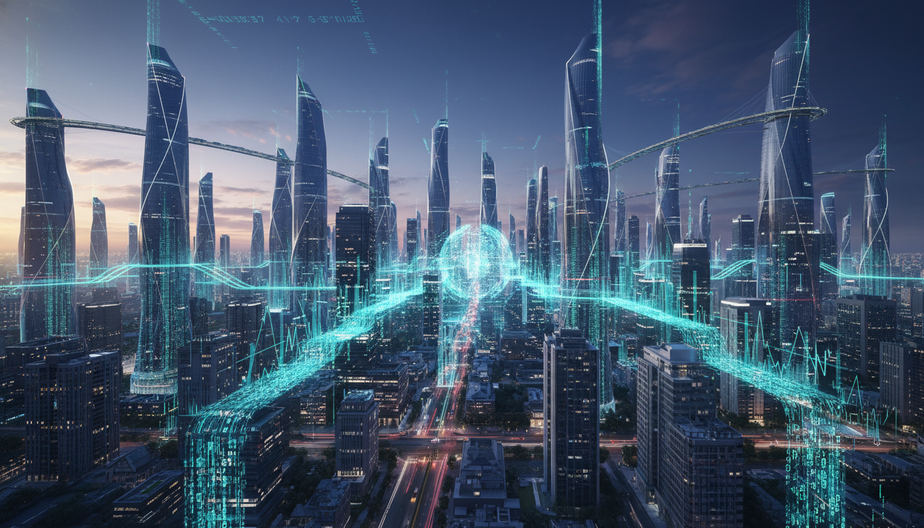 ภาพ Financial AI Agents บริหารการเงินในเมืองอนาคต