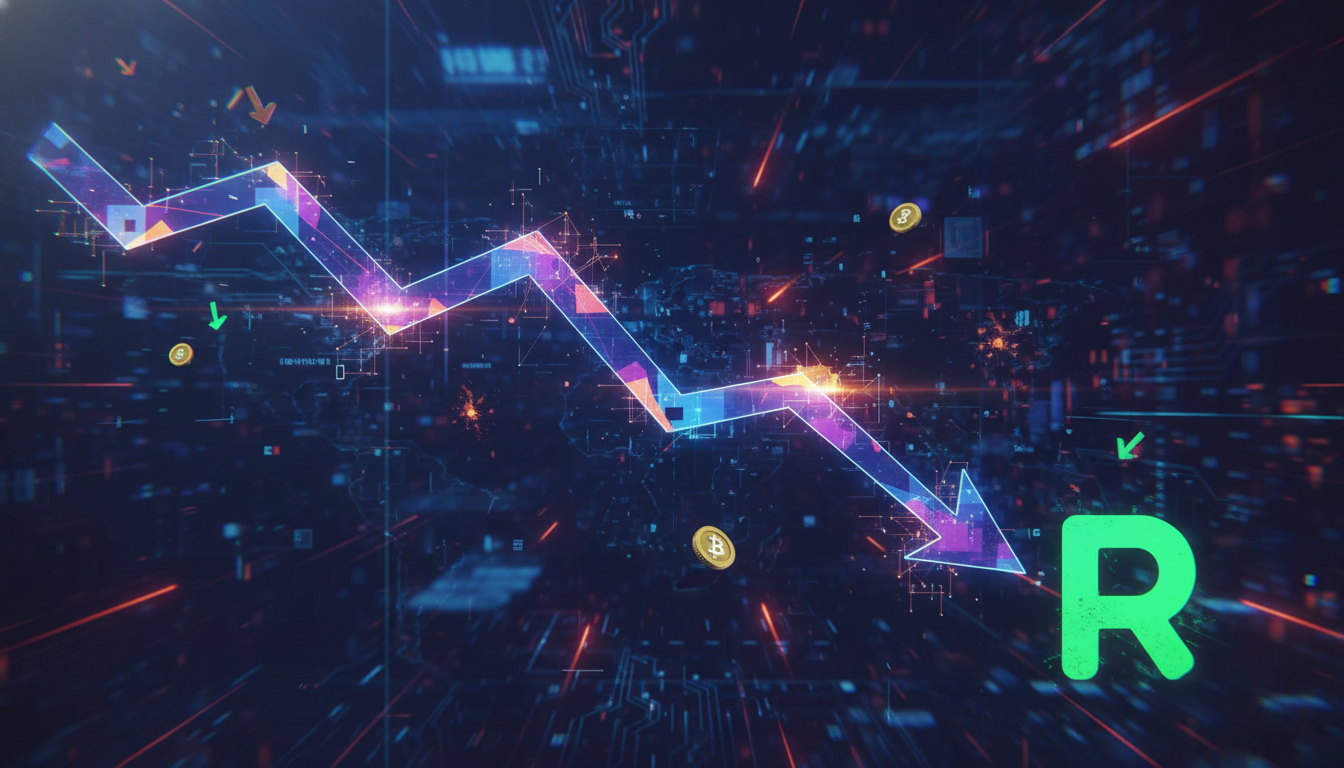 กราฟแสดงราคา Venture Fund ของ Robinhood ดิ่งลง