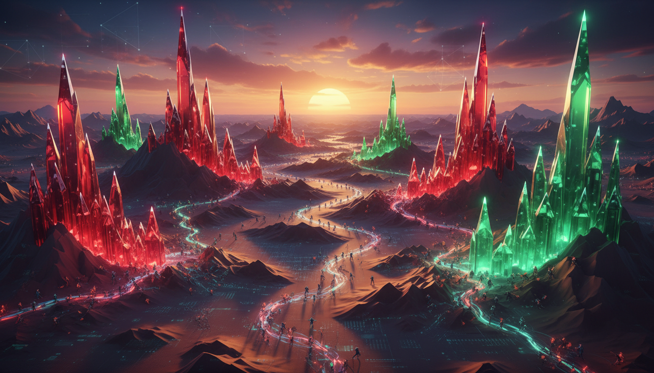 กราฟราคา Bitcoin แสดงความผันผวนและกิจกรรมของนักลงทุนรายย่อย