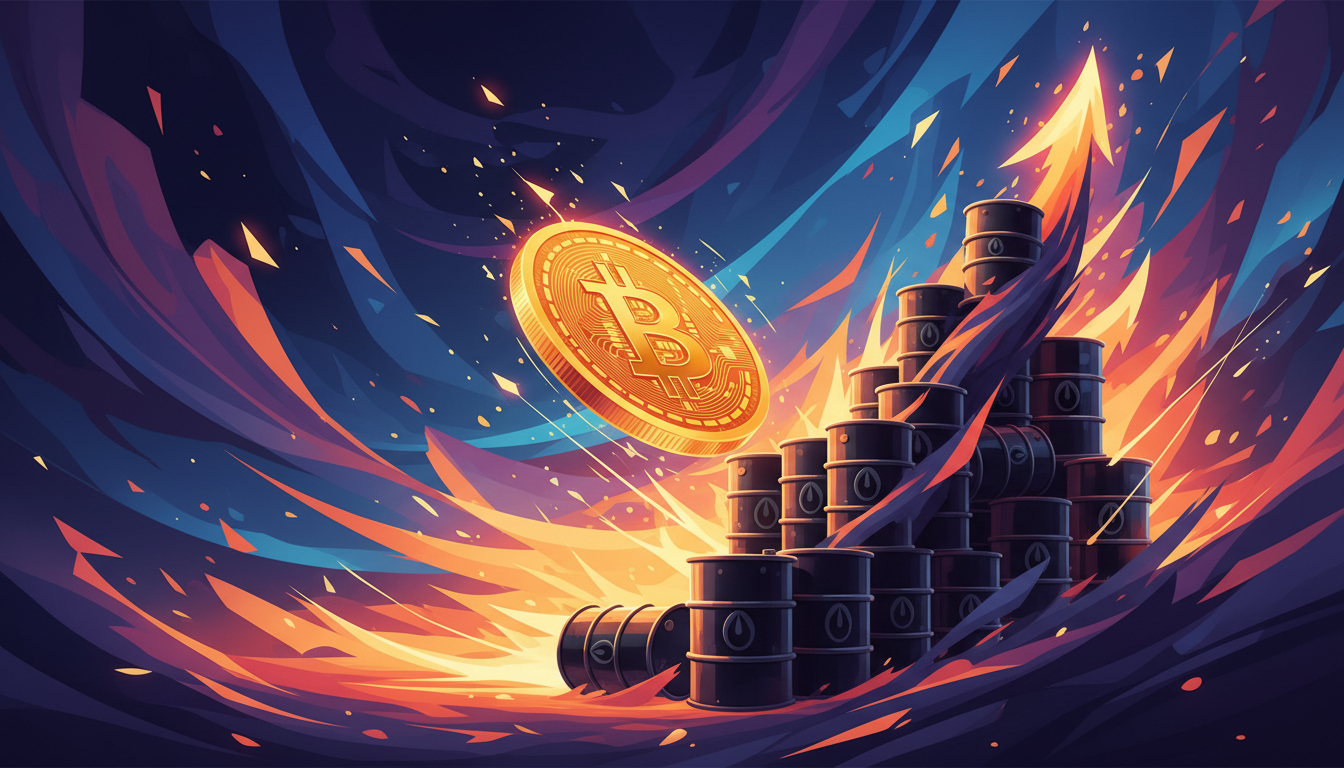 Bitcoin ร่วง ราคาน้ำมันพุ่งสูง กระทบตลาดคริปโต