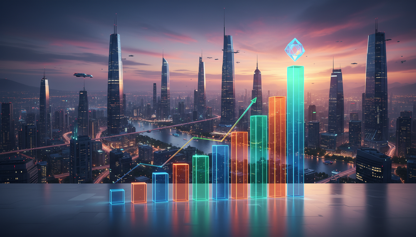 กราฟแสดงการเพิ่มขึ้นของเม็ดเงินลงทุนคริปโต