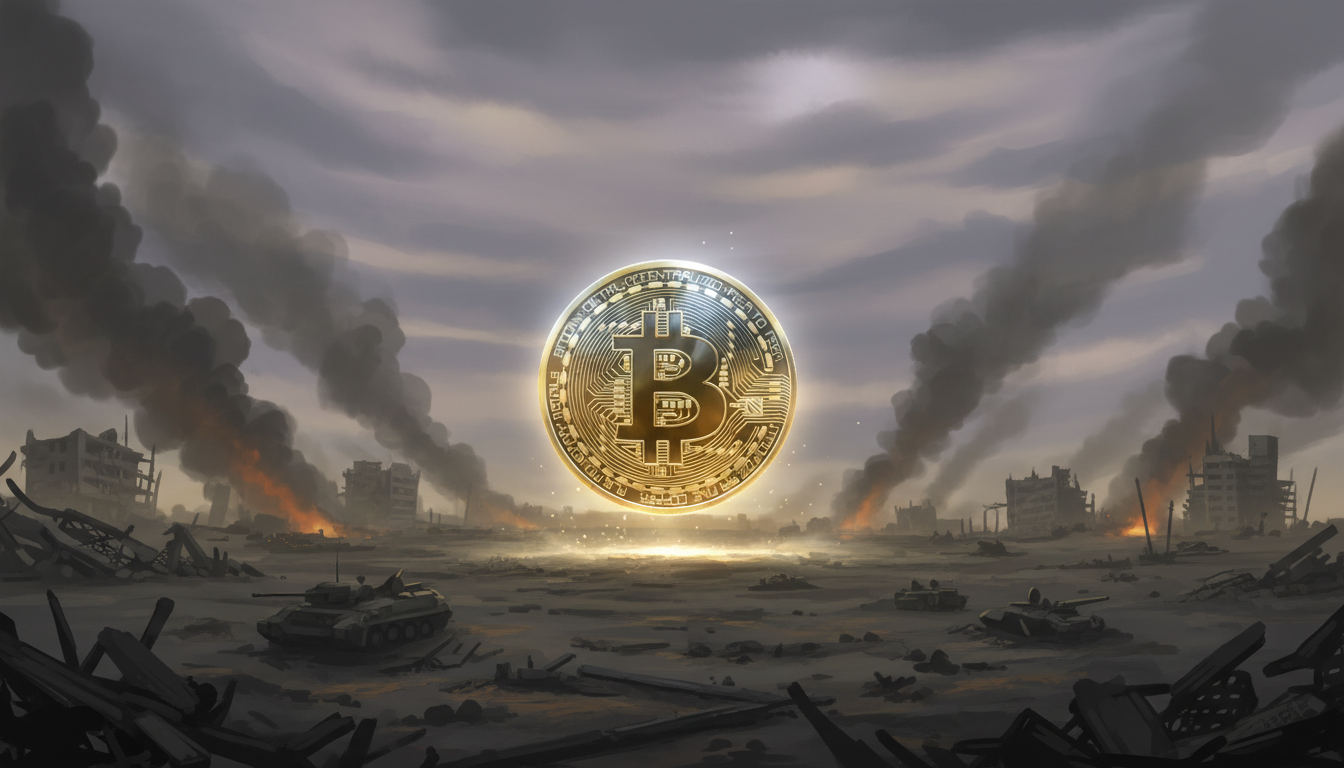 Bitcoin ท่ามกลางความขัดแย้ง สัญลักษณ์สินทรัพย์ปลอดภัย