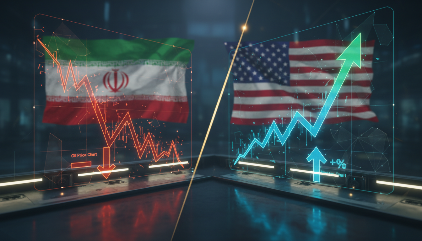 กราฟราคาน้ำมันดิ่งลง กราฟราคาคริปโตพุ่งขึ้น ท่ามกลางสถานการณ์ความขัดแย้งอิหร่าน