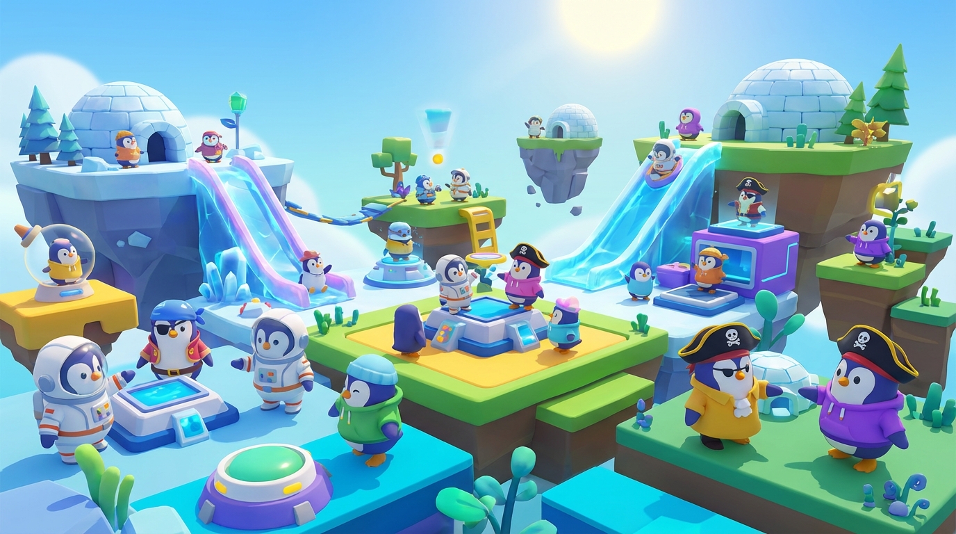 Pudgy Penguins ในเกม Pudgy World สุดน่ารัก