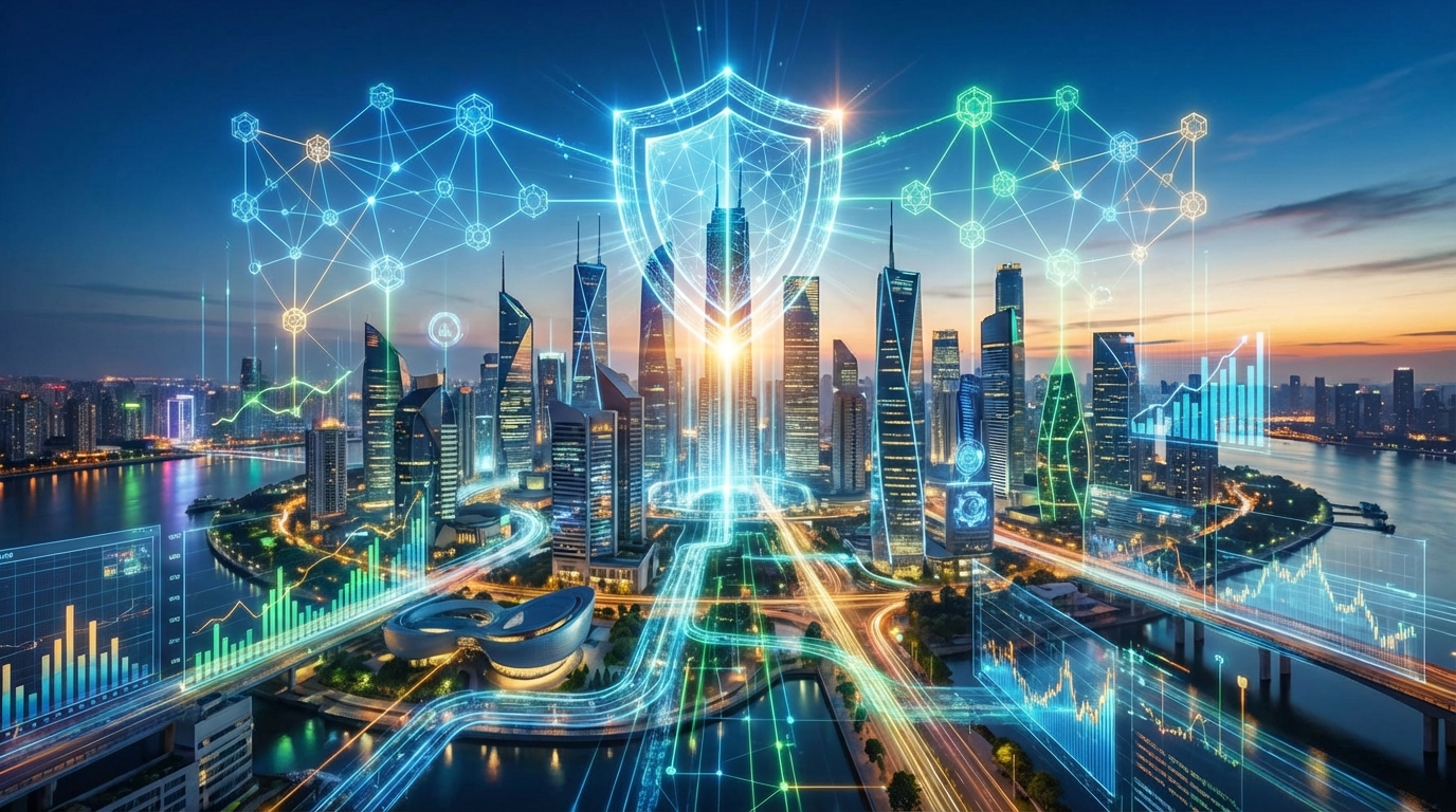 ภาพแสดงแนวคิดประกันภัย DeFi ในโลกการเงินดิจิทัล