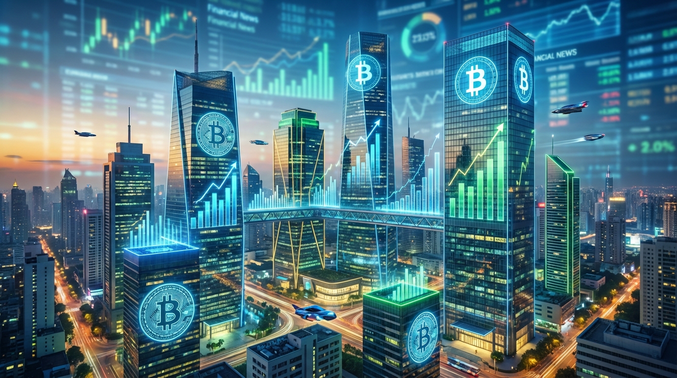 กราฟราคา Bitcoin พุ่งสูงขึ้น แสดงถึงความเชื่อมั่นของนักลงทุน