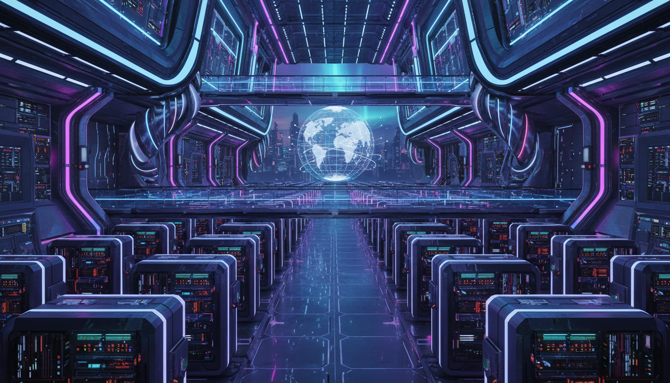 ภาพแสดงฟาร์มขุด Zcash Mining Pool ที่ทันสมัย