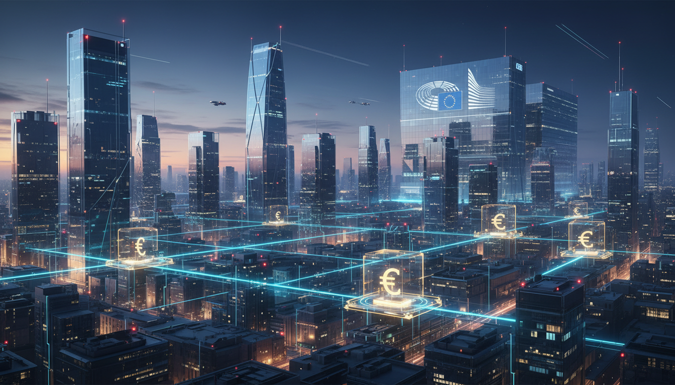 ภาพแสดงแนวคิดการเงิน Tokenized ในยุโรปภายใต้แผน Appia ของ ECB