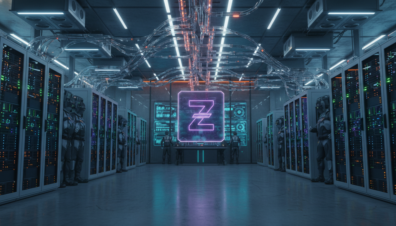 ภาพ Zcash Mining Pool แสดงถึงการขุดเหรียญ Zcash ด้วยอุปกรณ์ที่ทันสมัย
