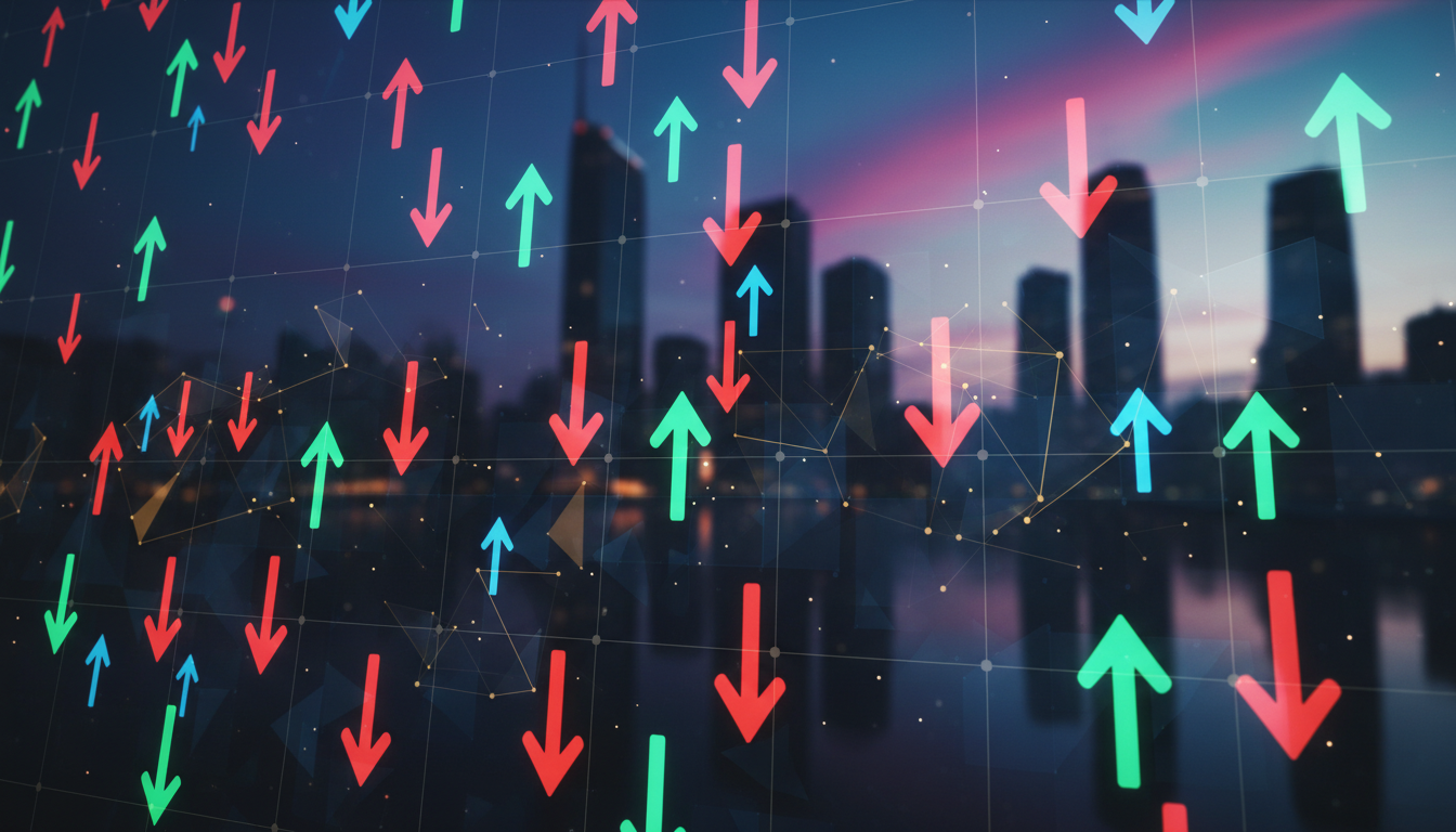 ราคาหุ้นผันผวนในตลาดหุ้น