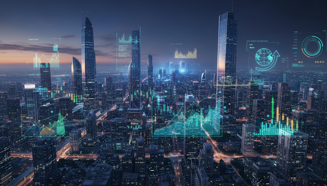 ภาพแสดงตลาดทำนายผลและการวิเคราะห์ทางการเงิน