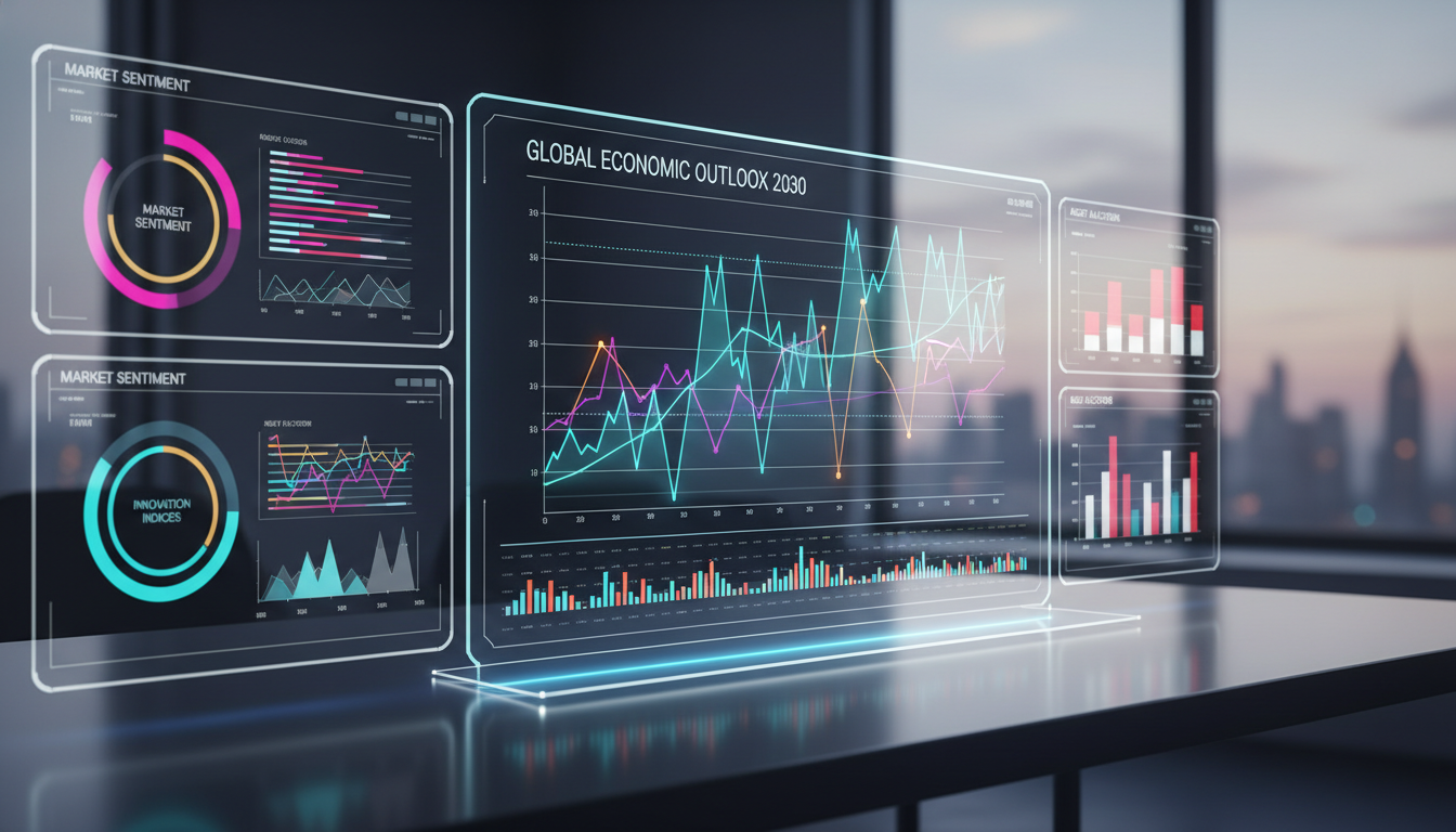 อินเทอร์เฟซตลาดทำนายผลดิจิทัล กราฟและข้อมูล