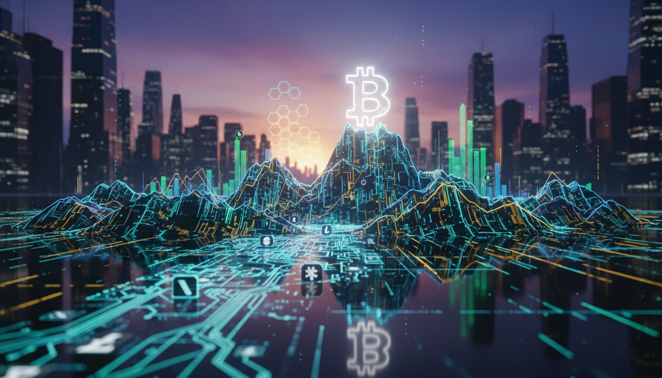 กราฟราคา Bitcoin พุ่งสูงขึ้น แสดงถึงการเติบโตของการลงทุนในคริปโตเคอร์เรนซี