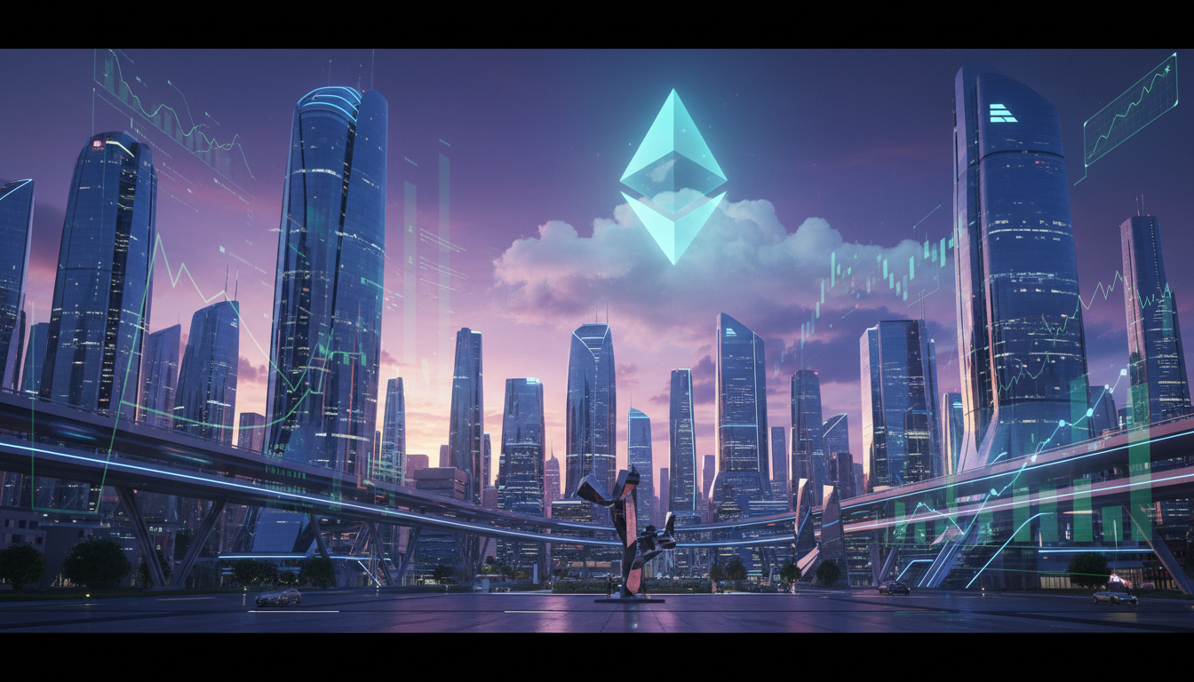 ภาพกราฟิกแสดง Staked Ethereum ETF ของ BlackRock