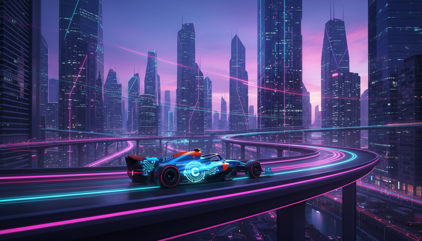 รถแข่ง F1 พร้อมโลโก้คริปโต สปอนเซอร์