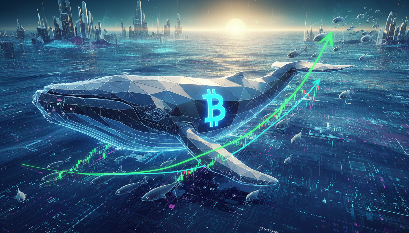 วาฬ Bitcoin ว่ายในมหาสมุทรดิจิทัล สะท้อนสัญญาณการสะสม Bitcoin