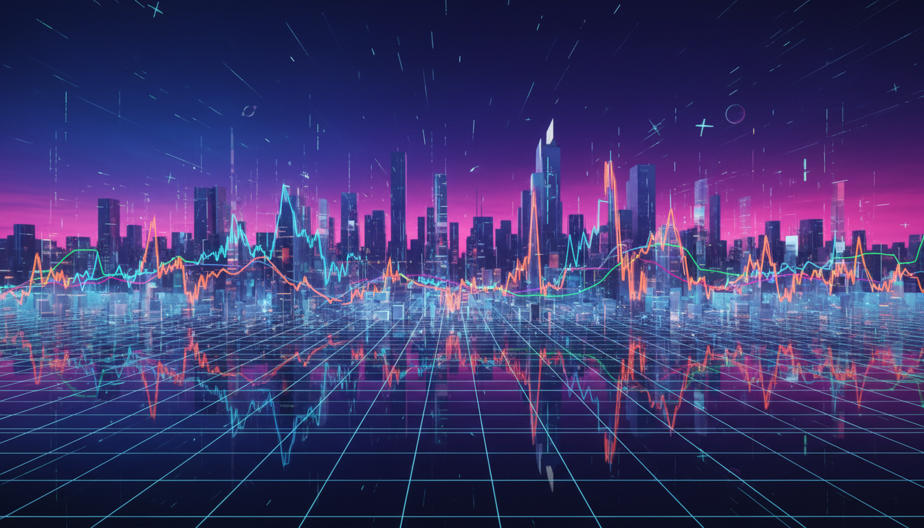 กราฟตลาดคริปโตที่แสดงความผันผวนของราคา Altcoin