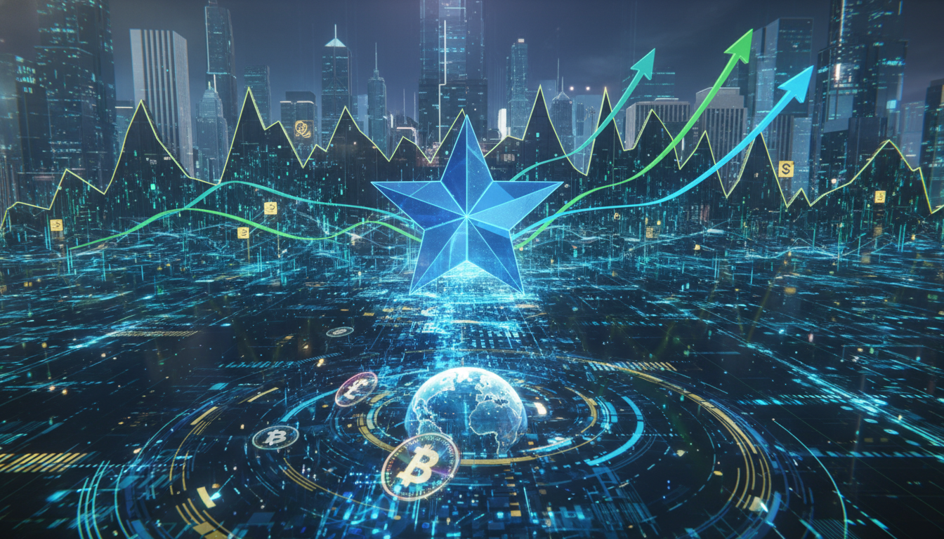 โลโก้ Morgan Stanley พร้อมกราฟ Bitcoin และองค์ประกอบดิจิทัล สื่อถึงการยื่นเอกสาร MSBT Bitcoin ETF