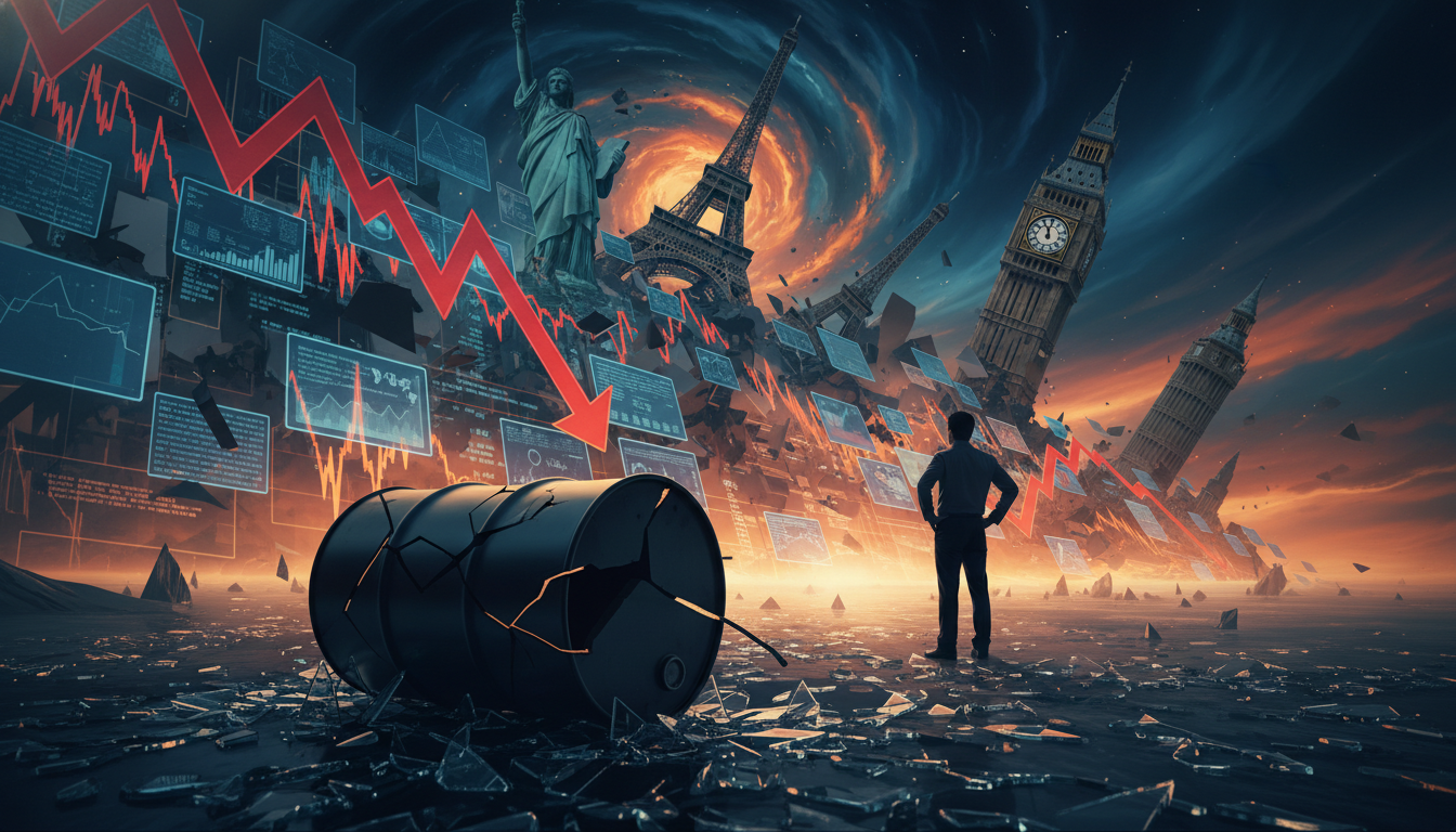 ภาพแสดงผลกระทบราคาน้ำมันระยะยาวต่อเศรษฐกิจโลกและการลงทุน