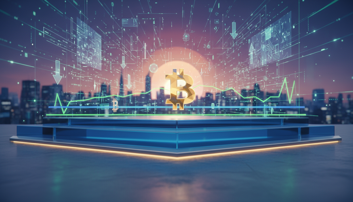 กราฟราคา Bitcoin ที่แสดงจุดเสถียรภาพและแนวรับสำคัญที่ระดับ $60,000