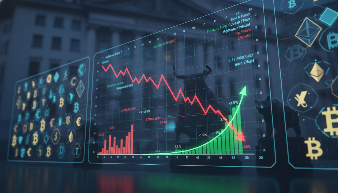 กราฟหุ้น Robinhood (HOOD) ที่กำลังดิ่งลง พร้อมภาพประกอบถึงแผนซื้อหุ้นคืน 1.5 พันล้านดอลลาร์