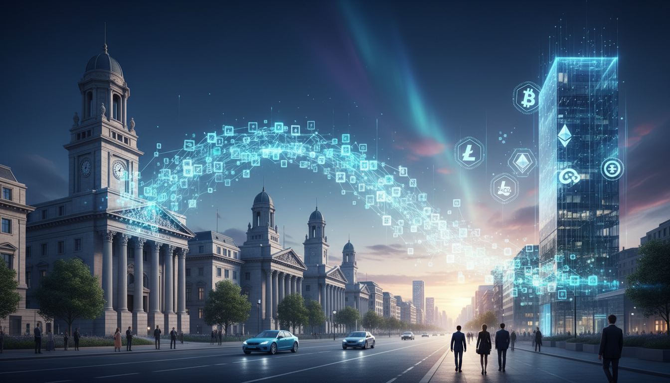 ภาพเครือข่าย Bitpanda Blockchain เชื่อมธนาคารยุโรปสู่สินทรัพย์โทเค็น