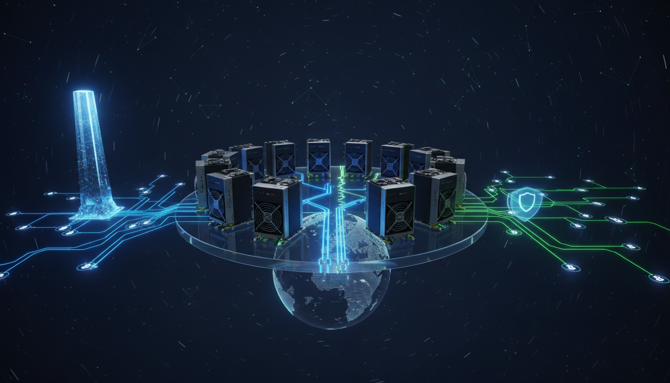 ภาพแสดงการรวมศูนย์นักขุด Bitcoin กับแนวคิดความปลอดภัย 6 Confirmations และการ Reorg ของเครือข่าย