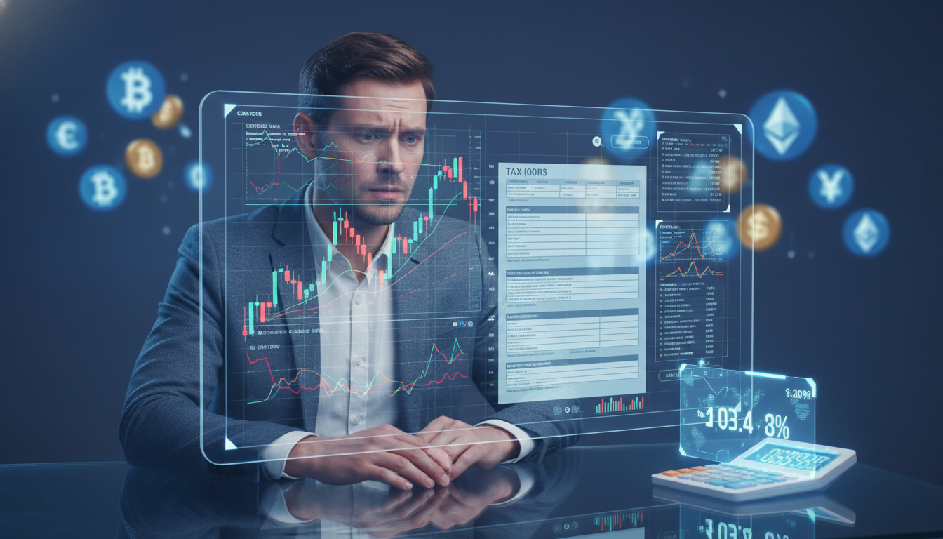 ภาพนักลงทุนกำลังสับสนเรื่องการคำนวณภาษีคริปโตจากผลสำรวจ Coinbase