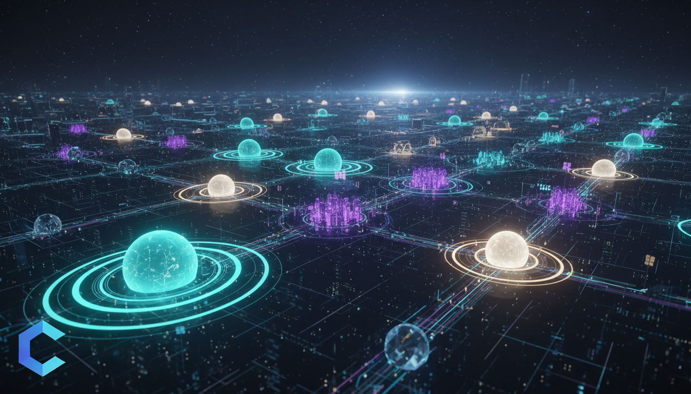ภาพแสดงเครือข่าย Base blockchain ของ Coinbase ที่เชื่อมโยงตลาดโทเค็น Stablecoin และนักพัฒนา
